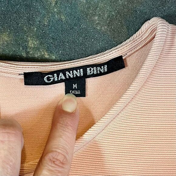 Gianna Bini Jamie Guava Globe Trotter Midi Dress Medium - Picture 8 of 10